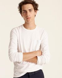 J.Crew - Garment-Dyed Slub Cotton Long-Sleeve T-Shirt - Lyst