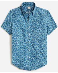 J.Crew - Tall Short-Sleeve Secret Wash Cotton Poplin Shirt - Lyst