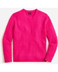 J.Crew - Cashmere Cable-knit Sweater - Lyst