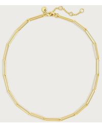 J.Crew - Dainty-Plated Paper-Clip Collar Necklace - Lyst