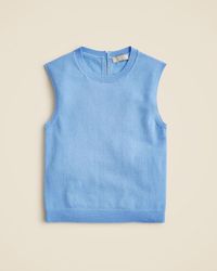 J.Crew - Featherweight Cashmere-Blend Cropped Sweater Shell - Lyst