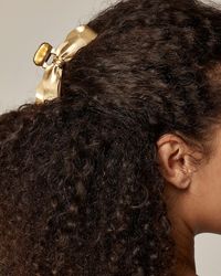 J.Crew - Metallic Bow Claw Hair Clip - Lyst
