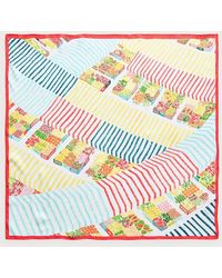 J.Crew - Printed Silk Scarf - Lyst