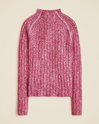 J.Crew - Wide-Rib Mockneck Sweater - Lyst