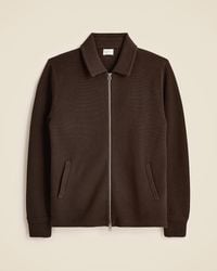 J.Crew - Cotton Milano-Stitch Coach's Sweater-Jacket - Lyst