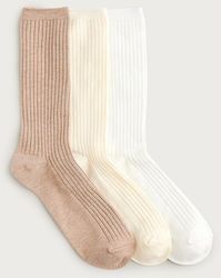 J.Crew - Cozy Ribbed Trouser Socks Three-Pack - Lyst