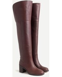 j crew over the knee boots in suede
