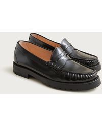 J.Crew - New Winona Lug-Sole Penny Loafers - Lyst
