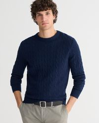 J.Crew - Cashmere Cable-Knit Sweater - Lyst