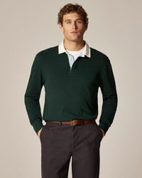 J.Crew - Rugby Shirt With Striped Placket - Lyst