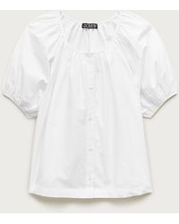 J.Crew - Puff-Sleeve Button-Up Top - Lyst
