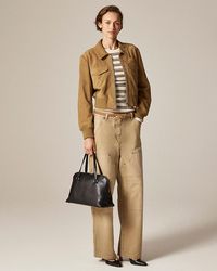 J.Crew - Collection Cropped Flight Jacket - Lyst