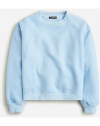 J.Crew - Heritage Fleece Cropped Sweatshirt - Lyst