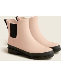 J.Crew Chelsea Rain Boots in Black | Lyst