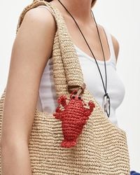 J.Crew - Handwoven Raffia Lobster Bag Charm - Lyst