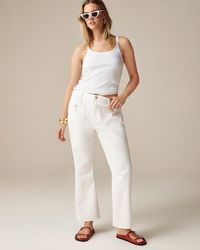 J.Crew - Petite Sailor Mid-Rise Relaxed Demi-Boot Jean - Lyst