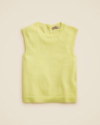 J.Crew - Featherweight Cashmere-Blend Cropped Sweater Shell - Lyst