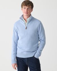 J.Crew - Heritage Cotton Half-Zip Sweater - Lyst