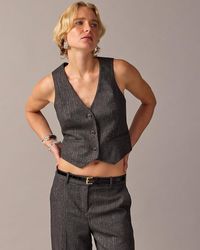 J.Crew - Collection Cropped Vest - Lyst