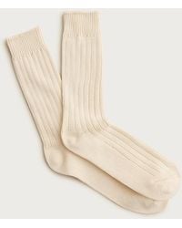 J.Crew - Ribbed Cotton-Blend Socks - Lyst