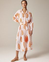 J.Crew - Sz Blockprints X Wrap Shirt-Dress - Lyst