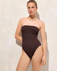 J.Crew - Gemma Bandeau Scrunchie One-Piece - Lyst