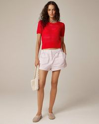 J.Crew - Cashmere Pointelle Short-Sleeve T-Shirt - Lyst