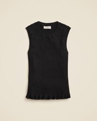 J.Crew - Ruffle-Trim Shell Tank Top - Lyst