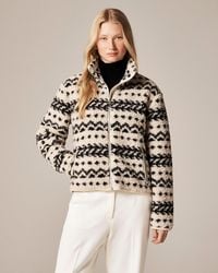 J.Crew - Sherpa Fleece Zip-Up Jacket - Lyst