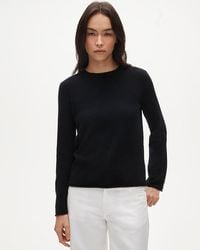 J.Crew - Cashmere Rolled-Hem Crewneck Sweater - Lyst
