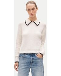 J.Crew - Tipped-Collar Sweater - Lyst