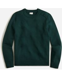 J.Crew Heritage Cotton Crewneck Sweater - Green