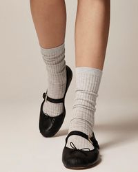 J.Crew - Cozy Ribbed Trouser Socks Three-Pack - Lyst