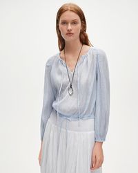 J.Crew - Drawstring-Waist Top - Lyst