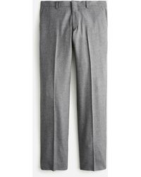 J.Crew Ludlow Slim-fit Suit Pant In English Cotton-wool - Gray