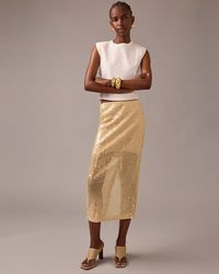 J.Crew - Collection Layered Sequin Midi Skirt - Lyst
