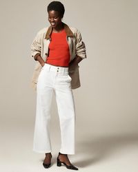 J.Crew - Petite Slim-Wide Jean With Stacked Buttons - Lyst