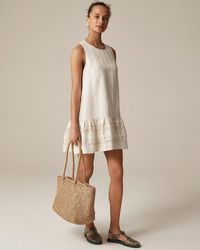 J.Crew - Petite Maxine Ruffle-Trim Dress - Lyst