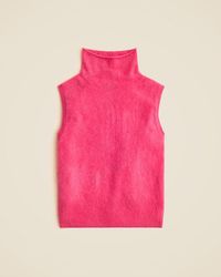 J.Crew - Brushed Cashmere Turtleneck Sweater Shell - Lyst