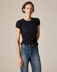 J.Crew - New Ribbed Featherweight Cashmere T-Shirt - Lyst