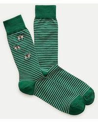 J.Crew - Dog-Stripe Critter Socks - Lyst