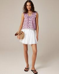 J.Crew - Ruffle-Trim Button-Up Top - Lyst