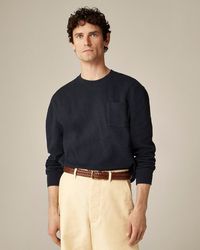 J.Crew - Long-Sleeve Macropiqué Cotton T-Shirt - Lyst