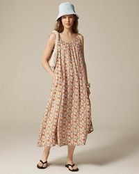 J.Crew - Floaty Tie-Shoulder Dress - Lyst