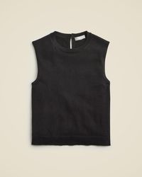 J.Crew - Featherweight Cashmere-Blend Cropped Sweater Shell - Lyst