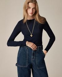 J.Crew - Carolyn Fitted Crewneck Sweater - Lyst