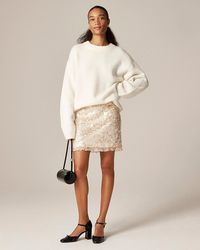 J.Crew - Sequin Ruffle-Trim Mini Skirt - Lyst