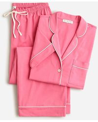 J.Crew - Short-Sleeve Pajama Pant Set - Lyst