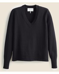 J.Crew - State Of Cotton Nyc Ellie V-Neck Sweater - Lyst