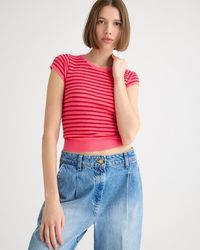 J.Crew - Ribbed Featherweight Cashmere T-Shirt - Lyst